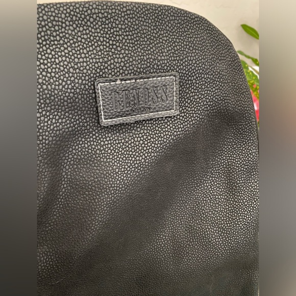🆕 Benoss Milan Limited Edition PVC Leather Black Backpack. Brand New In Plastic - Picture 4 of 16